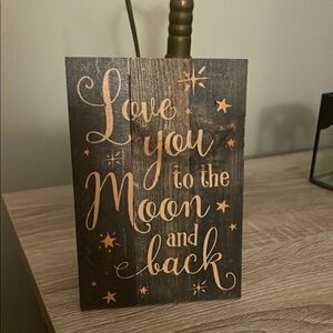 Classic rustic love sign